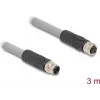 DeLOCK Sensor-/Aktorkabel 80540 3 m RST M12 Grau