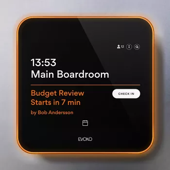 Evoko Liso Raum-Manager digitale Türbeschilderung 20,30 cm (8) Touch (ERM2001)