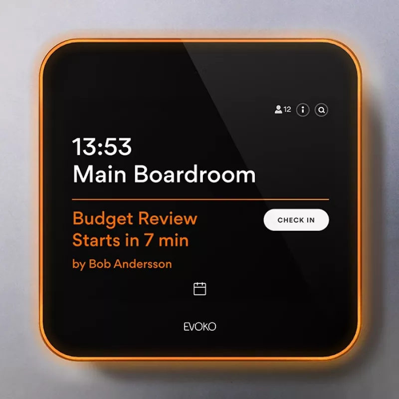 Evoko Liso Raum-Manager digitale Türbeschilderung 20,30 cm (8) Touch (ERM2001)