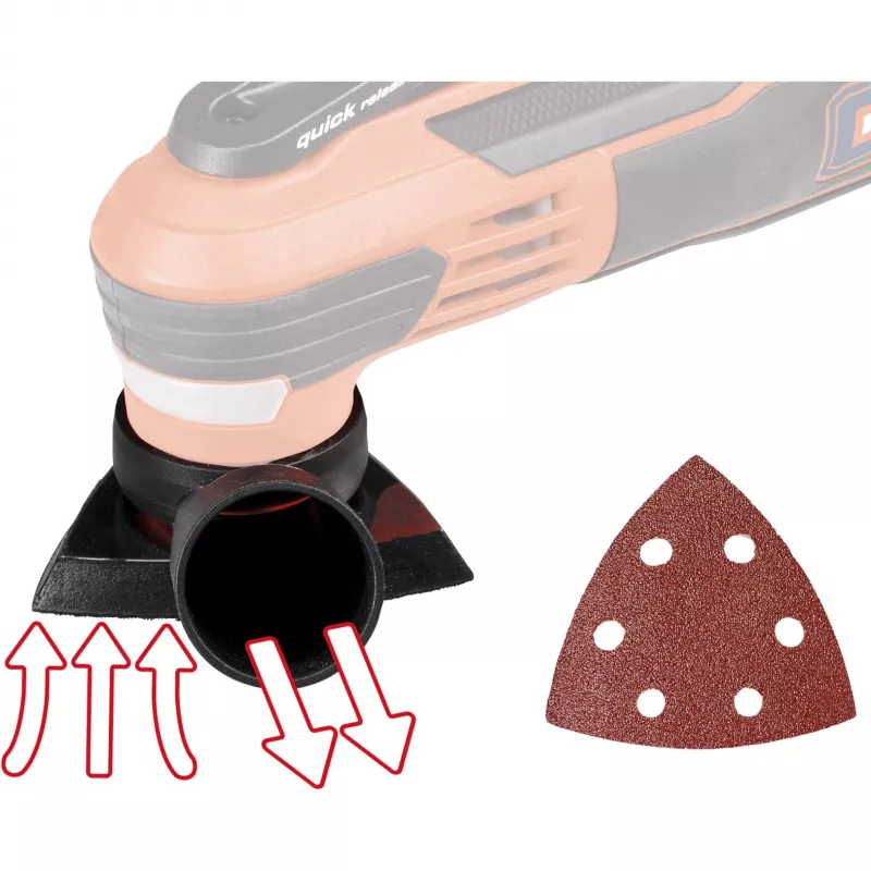 Multifunktionswerkzeug Einhell TE-MG 350 EQ 350 W Schwarz Rot Oszillationswinkel 3°