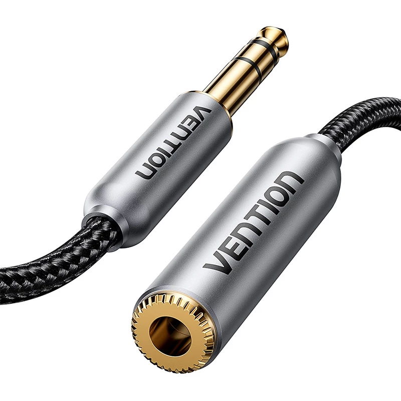 Audiokabel Vention BCXHH 2m — 6,35 mm Stecker auf 6,35 mm Kupplung, 2 m Länge