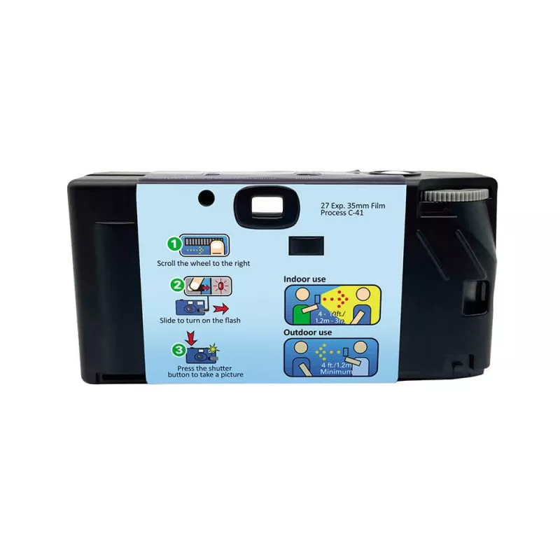 Kompakte Filmkamera GT Photo GT27FL 135 mm Schwarz Blau 31 mm