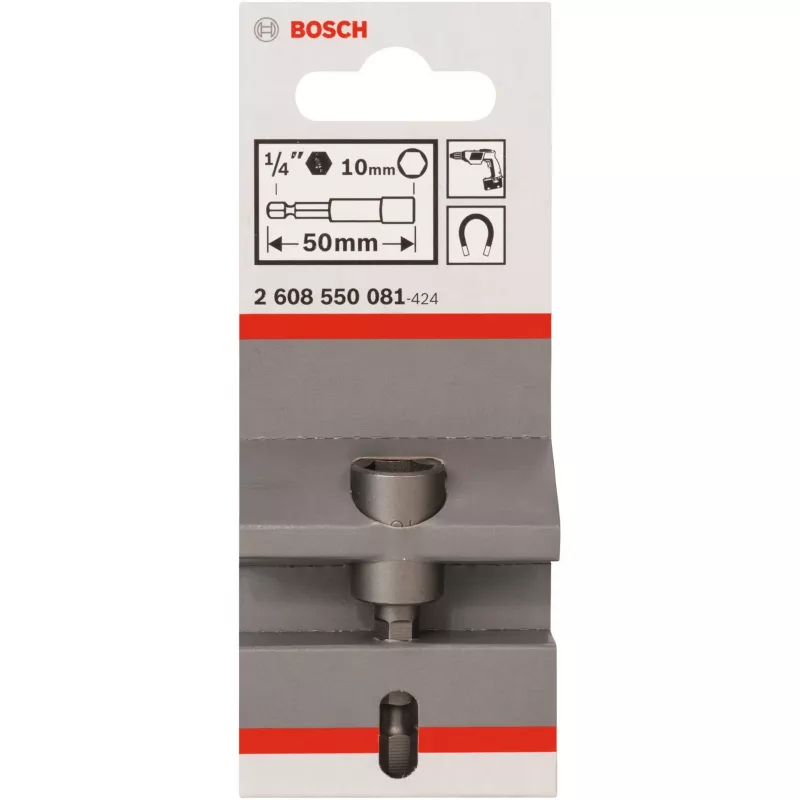 Nussschlüsselaufsätze Bosch Extra Hart 1 Stück Sechskantschaft M6 50 mm