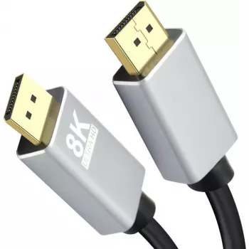 DisplayPort-Kabel helos 288446, 8K-Auflösungsunterstützung, 5,0 m, schwarz