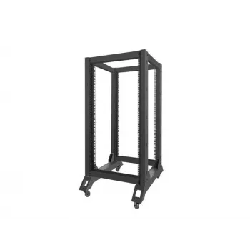 Freistehendes Rack LANBERG OR01-6822-B 22U, 600 mm B x 800 mm T, schwarz, 600 kg Tragfähigkeit
