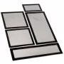 Staubfilter-Set DEMCiflex für Lian Li TU150 Mini-ITX-Gehäuse — schwarz