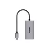 USB-C-auf-RJ45-Adapter Unitek U1343AGY01 — 5 Gbit/s Ethernet, USB-C (Stecker) auf RJ45 (Buchse), grau, 0,15 m Kabel