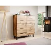 Cama sideboard LOTTA 110 2D4S wotan oak/mat Schwarz