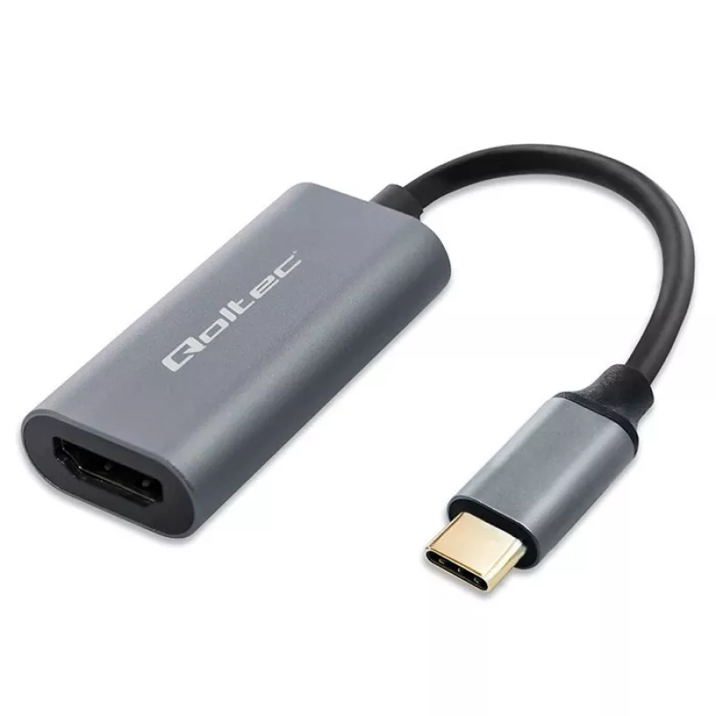 Adapter USB-C auf HDMI 4K 60Hz 32AWG QOLTEC