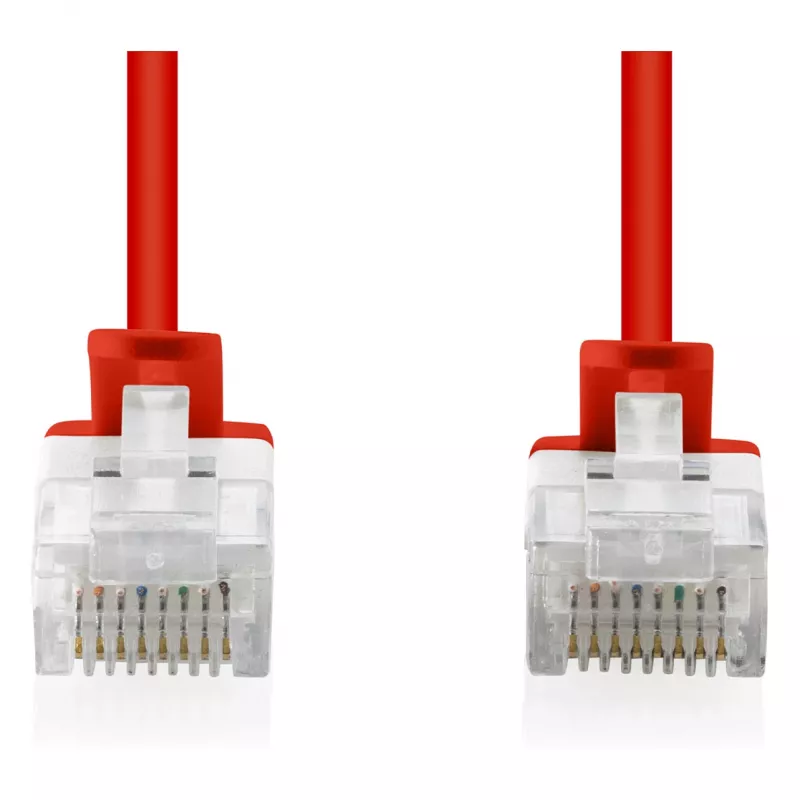 Patchkabel DIGITUS CAT 6 U-UTP schlank, 5 m, rot, 10er-Pack