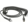Datalogic USB-Kabel USB-Kabel, Typ-A, spiralförmig, 3,6m (CAB-467)