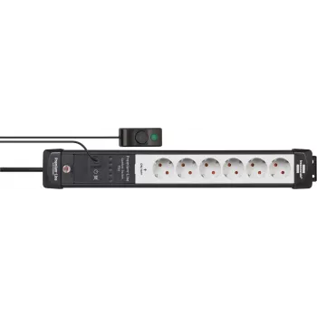 Power Extension Brennenstuhl Premium-Line 3m 6 AC Outlets Indoor Schwarz Grau