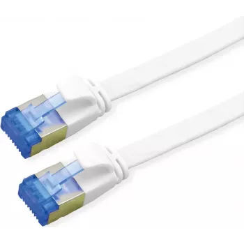 VALUE Patchkabel Cat.6A (Klasse EA) FTP, extraflach, Weiß, 1,5 m (21.99.2164)