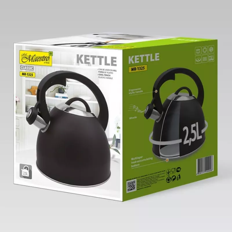 Wasserkessel Maestro MR-1325 2,5 l, schwarz