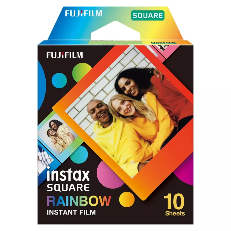 Sofortbildfilm Fujifilm SQUARE Rainbow 10 Stück