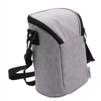 Thermotasche Olympia BT 50 — schwarz/grau, Reißverschluss, 225×170×110 mm