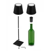 Tisch LED Schreibtischlampe ESPERANZA ELD119K Schwarz — 3W, 4000K, 200 lm, USB-C, 2400 mAh Batterie, 400 mm Höhe