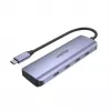 UNITEK uHUB Q4 USB-Hub Typ-C 5000 Mbit/s Grau