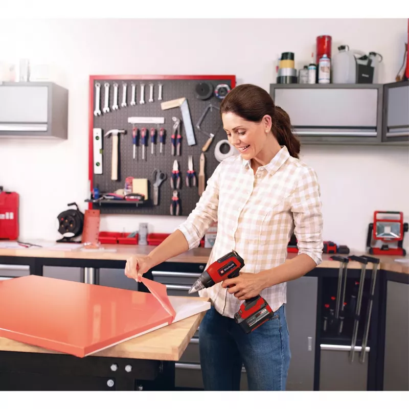 Power X-Change Akku-Heißluftpistole TE-HA 18 Li-Solo, 18Volt, Heißluftgebläse Rot/Schwarz, ohne Akku und Ladegerät