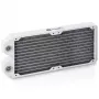 Radiator BitsPower Tarasque II 240S — Kupfer, 240 mm, 120×273,5×24,5 mm, Weiß
