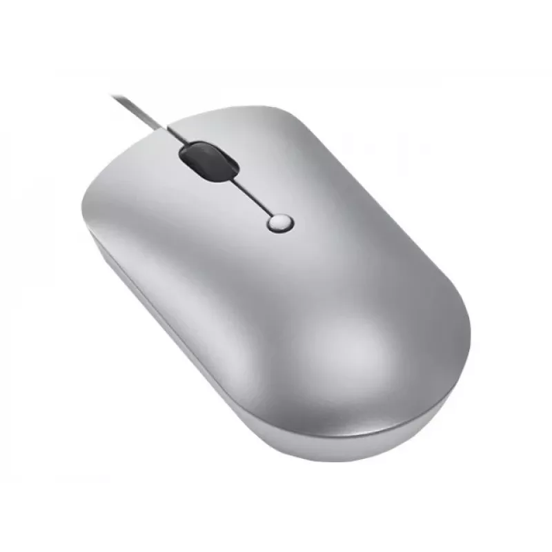 Kabelgebundene optische beidhändige Maus Lenovo 540 USB Typ-C, 3 DPI-Modi, grau, 4 Tasten, 1,8 m Kabel