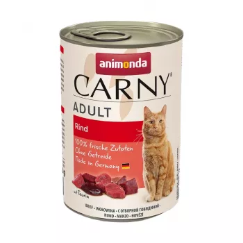 ANIMONDA Carny Adult Rind – Nassfutter für Katzen – 400g