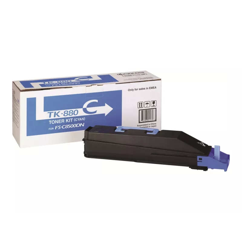 Tonerkartusche Kyocera TK-880C Cyan, Original, Laserdruck, Reichweite 18.000 Seiten, 1 Stück