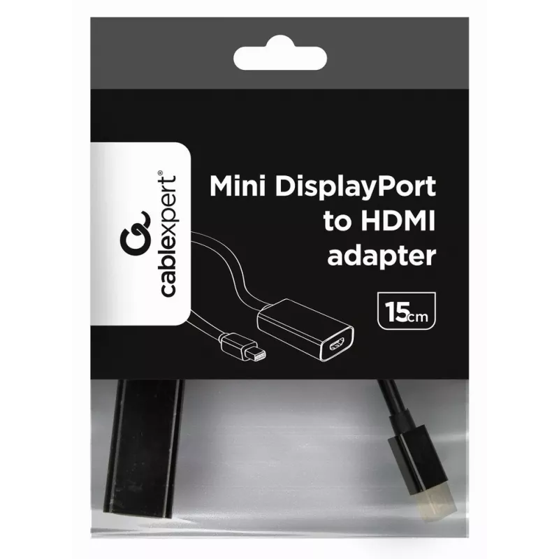 Gembird A-MDPM-HDMIF-02 Videokabel-Adapter Mini DisplayPort HDMI Typ A (Standard) Schwarz