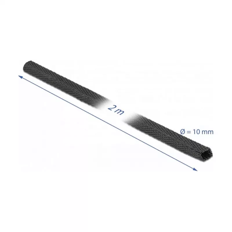 Schrumpfschlauch DeLOCK 20792 2 m x 10 mm schwarz