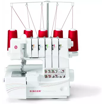 Overlock Singer 14T968 Nähmaschine, elektrischer Strom, weiß
