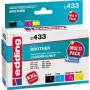 edding Druckerpatronen EDD-433 schwarz, Cyan, Magenta, gelb kompatibel mit brother LC-980BK/C/M/