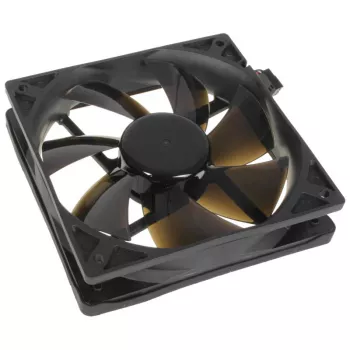 Gehäuselüfter NoiseBlocker SchwarzSilentPro PLPS 120 mm, 1500 U/min, 100 m³/h, 4,5 V, schwarz