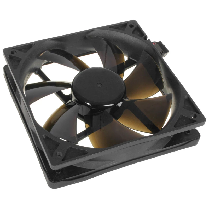 Gehäuselüfter NoiseBlocker SchwarzSilentPro PLPS 120 mm, 1500 U/min, 100 m³/h, 4,5 V, schwarz