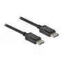 Delock - DisplayPort-Kabel - DisplayPort (M) zu DisplayPort (M) - DisplayPort 2,0 - 1,0m - Unterstützt 10K 60 Hz (10.240 x 4320) - Schwarz (80261)