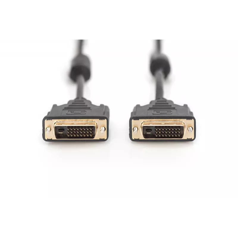 Assmann DVI connection cable. DVI(24+1). 2x ferrit M/M. 10.0m. DVI-D dual link. UL. bl (AK-320101-100-S)
