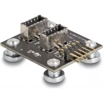 DeLOCK 67176 Interner USB Typ-E-Adapter 9-Pin Stecker Schwarz