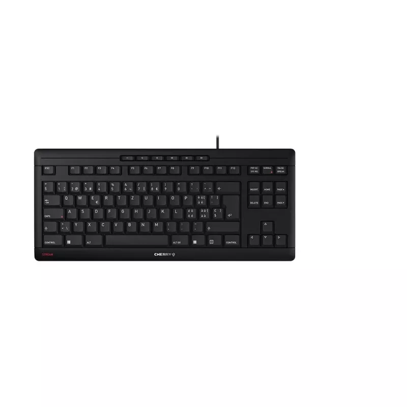 CHERRY STREAM TKL Tastatur Universal USB QWERTZ Schweizer Schwarz