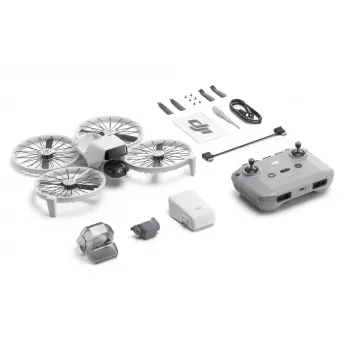 DJI Flip Drohne mit 4 Rotoren, 48 MP Kamera, 3840×2160 Video, 3110 mAh Akku, Schwarz/Weiß