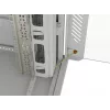 Rack-Schrank LANBERG FF01-8047-12SL 47U 800x1000 mm grau mit vorderen und hinteren Glastüren und Platz für LCD-Panel