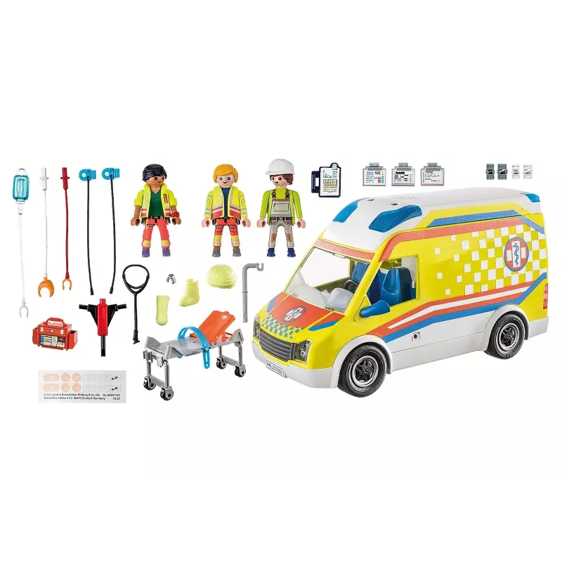 Playmobil 71202 City Life Krankenwagen mit Licht und Sound Spielset Geeignet für Kinder ab 4 Jahren Einzeln