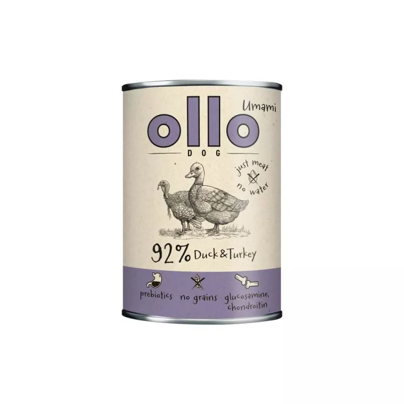OLLO Umami Ente und Pute - Nassfutter für Hunde - 850g