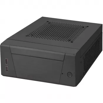 SilverStone MILO ML10 - USFF - Mini-ITX - ohne Netzteil - Schwarz - USB/Audio (SST-ML10B)