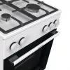 Freistehender Gasherd mit Backofen Gorenje GG5A10WFFM — 4-Flammen-Kochfeld, 70 l Backofen, emaillierte Oberfläche, weiß