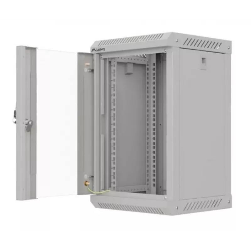 Lanberg WF11-3309-10S Rackschrank 9U Wandmontage-Rack Grau