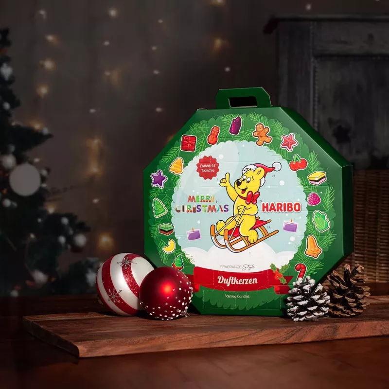Adventskalender Haribo Balthasar 810030.001, bunt, 260×60×250 mm