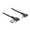 USB-Kabel DeLOCK EASY-USB 2.0 Typ-A auf Micro-B Stecker 0,5 m Schwarz