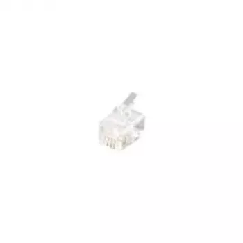 Equip Telefonstecker, RJ11, 4P4C, RJ-11 (4P4C), Transparent, 0,5 g, 7,62 mm, 12,3 mm, 7,2 mm