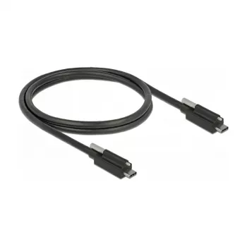 USB-Kabel DeLOCK 83719 USB 3.2 Gen 2 1m USB C Schwarz
