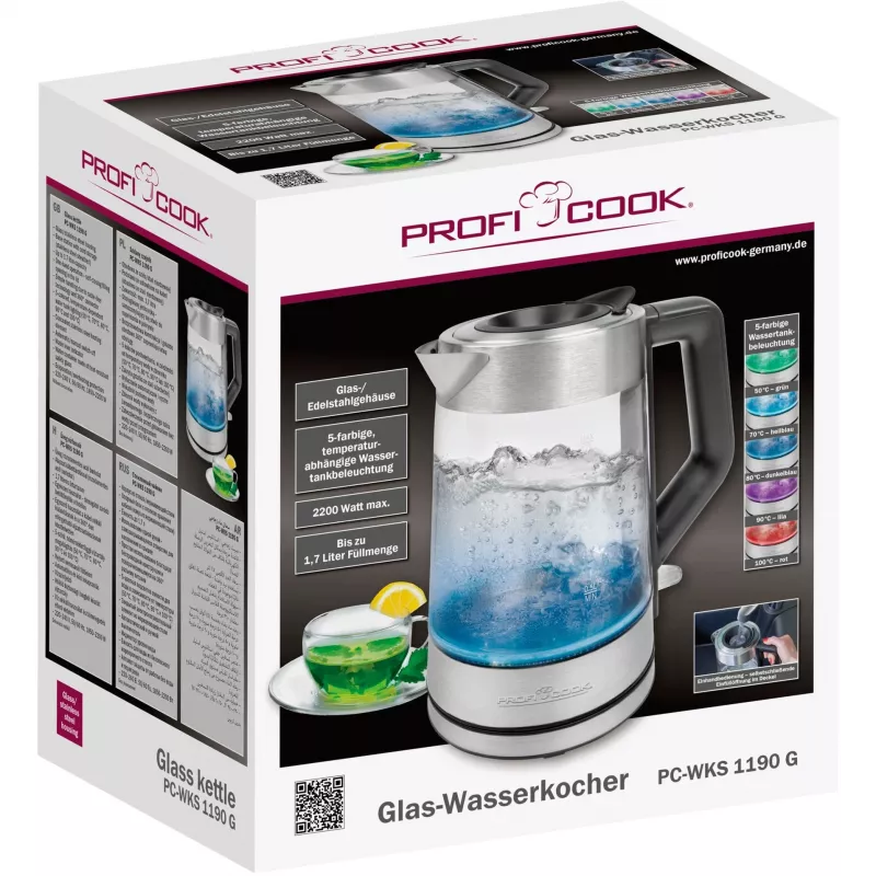 Proficook elektrischer Glaskessel PC-WKS 1190 G