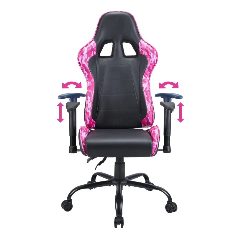 Gaming-Stuhl SUBSONIC SA5609-PP — ergonomischer Gaming-Sitz, pink